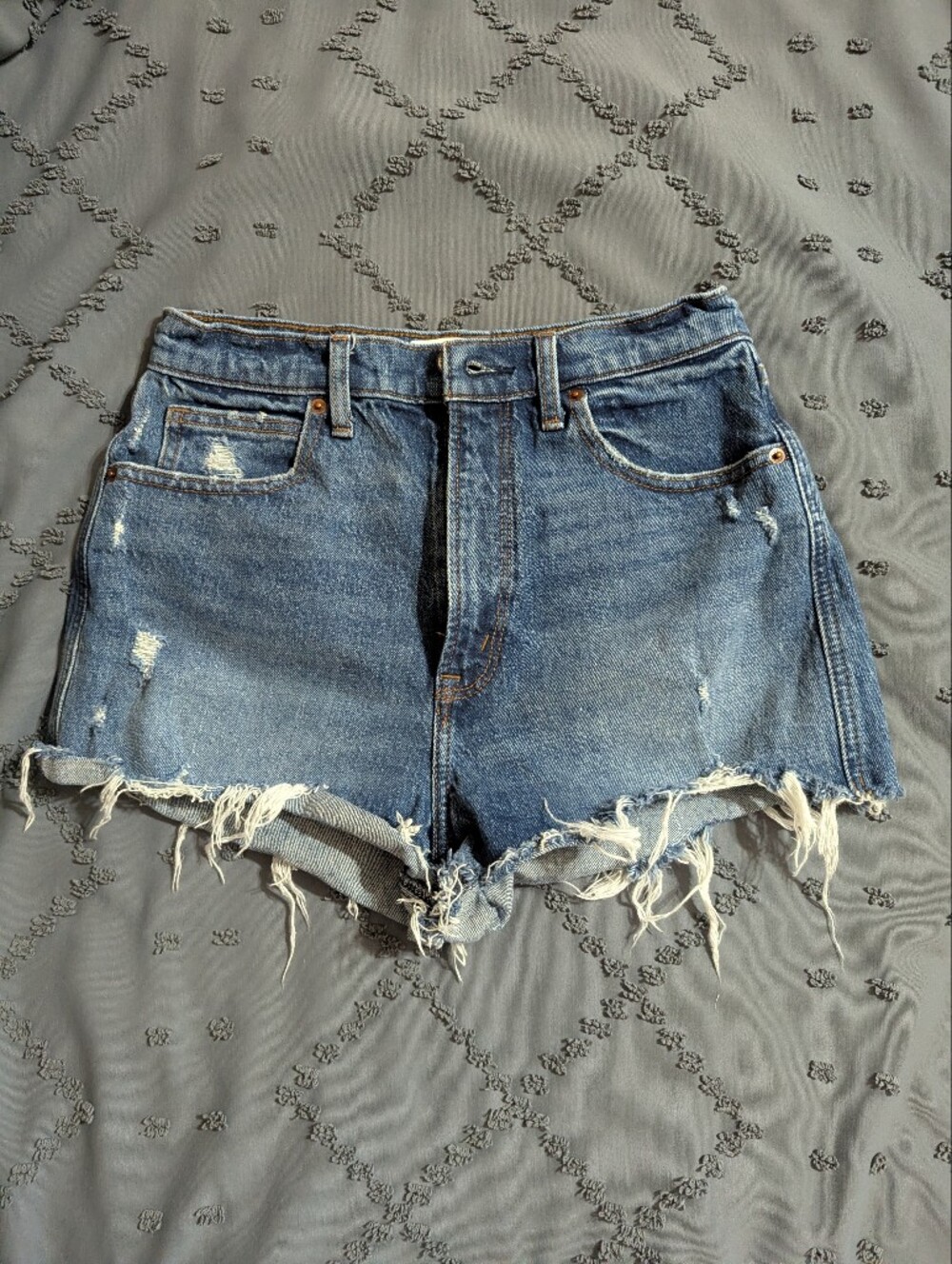 Abercrombie Ultra High Rise Mom Shorts